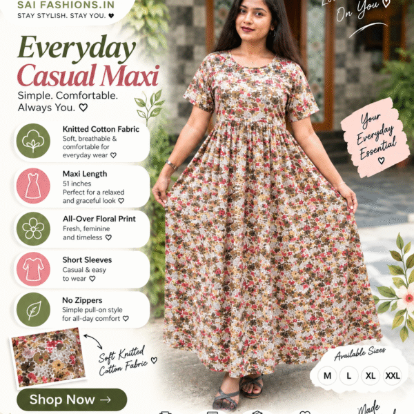 Casual wear Maxi Gowns (Non Feeding)