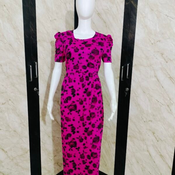 Pink Floral Printed Zipless Full length Maternity Loungewears