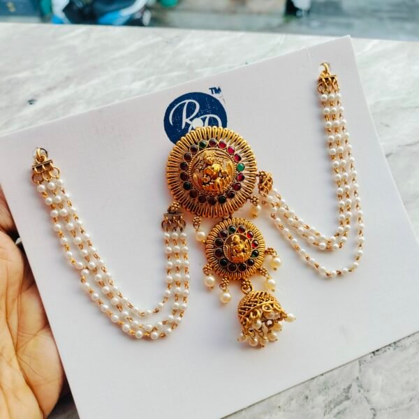 Antique Lakshmi Jada Billa with Earchain