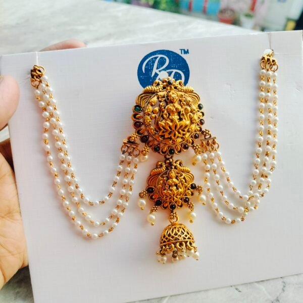 Antique Lakshmi Jada Billa with Earchain