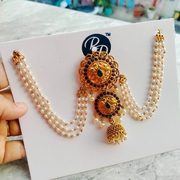 Antique Lakshmi Jada Billa with Earchain