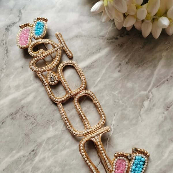 Amma  with Baby Foot Brooch