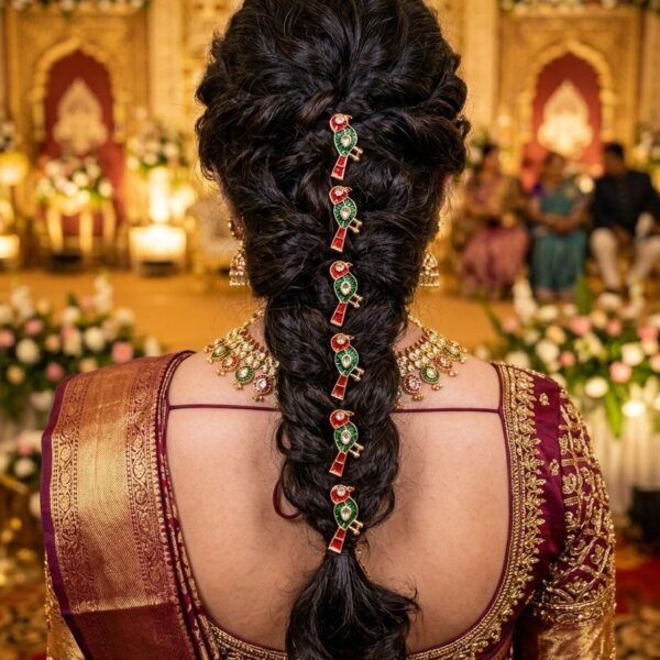 Meenakari Parrot Hair Accessory (Set of 6)