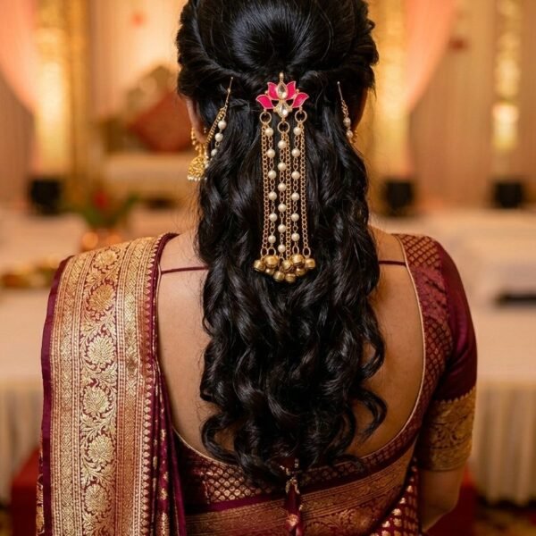 Lotus Pearl Hanging Brooch