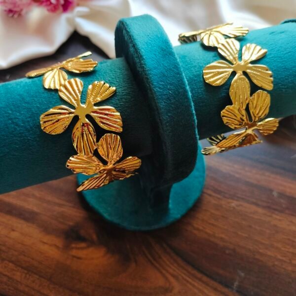 Everlasting Bloom" Floral Cuff