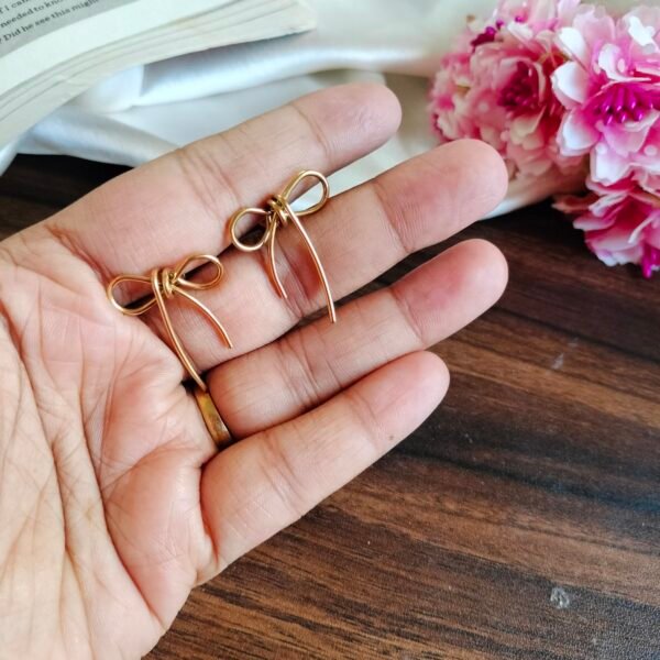 Anti-Tarnish Bow Earrings