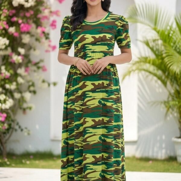 Military Print Zipless Full length Maternity Loungewears