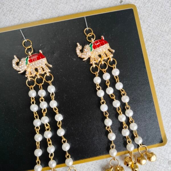 Elephant Pearl Hanging Brooch
