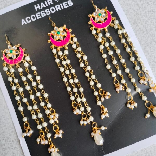 Halfmoon Pearl Hanging Brooch