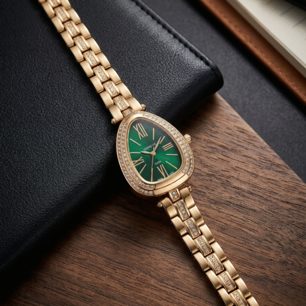 The Serpent Emerald Watch- Green