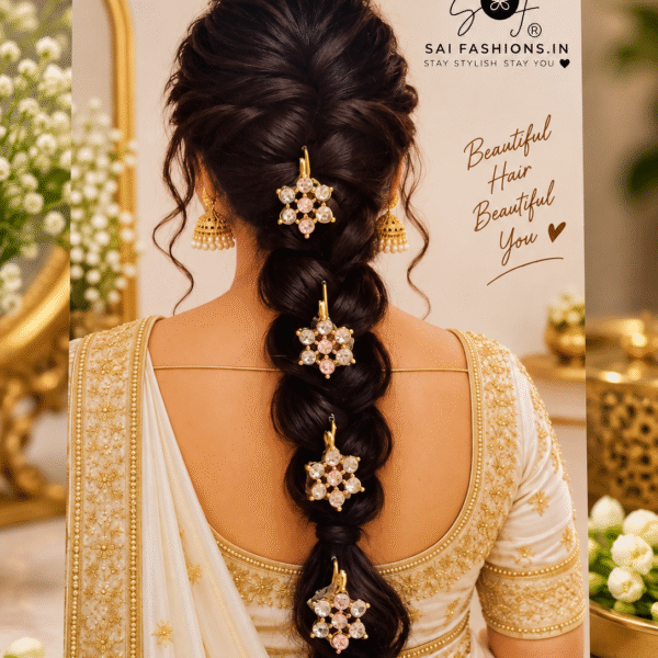 Diamond Lookalike Hair Pins ( Set of6)